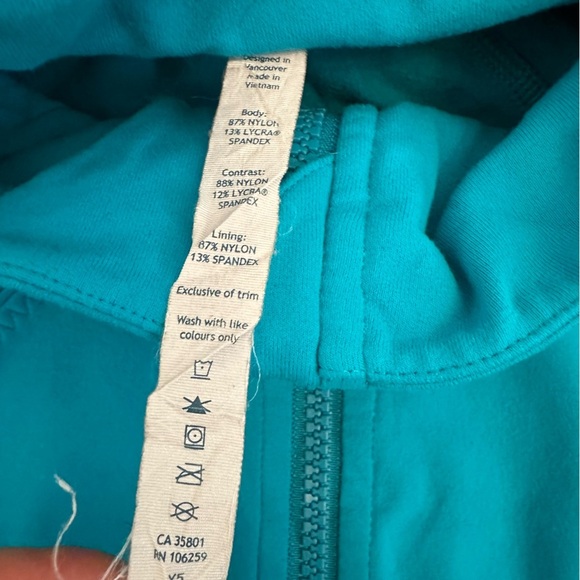 LULULEMON SRGE Surge Blue Nice Asana Jacket size 6(j10) - Picture 11 of 12